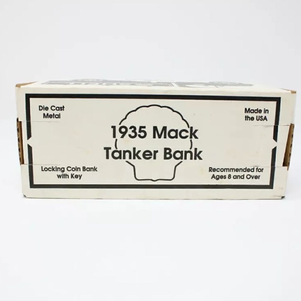 1935 Mack Tanker Locking-Bank Die-Cast Model Shell Oil Truck NIB - Picture 3 of 7